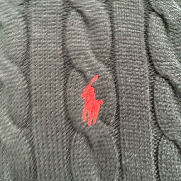 Polo Ralph Lauren Cotton Cable Knit Sweater Navy Blue XL - Picture 5 of 8